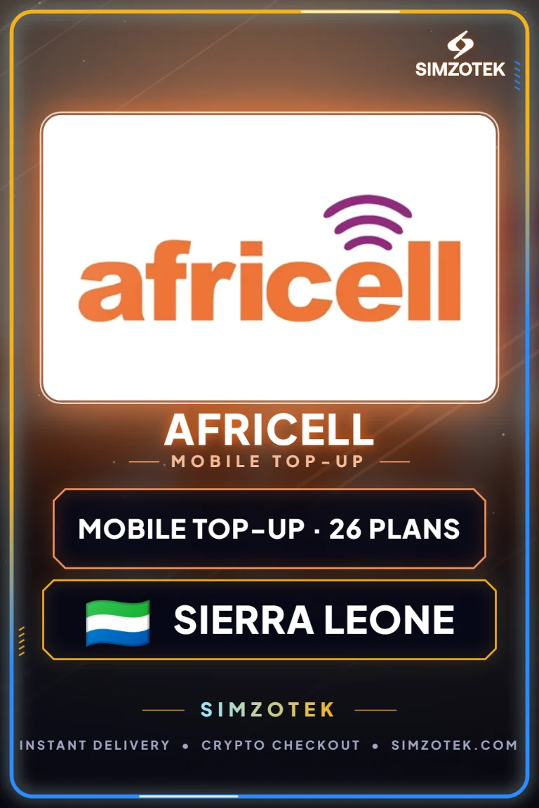 เติมเงินมือถือ Africell (เซียร์ราลีโอน)