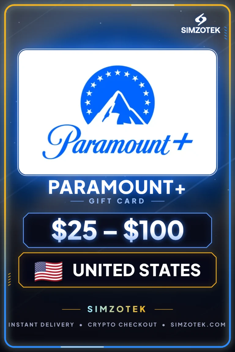Dárková karta Paramount+ (Spojené státy)