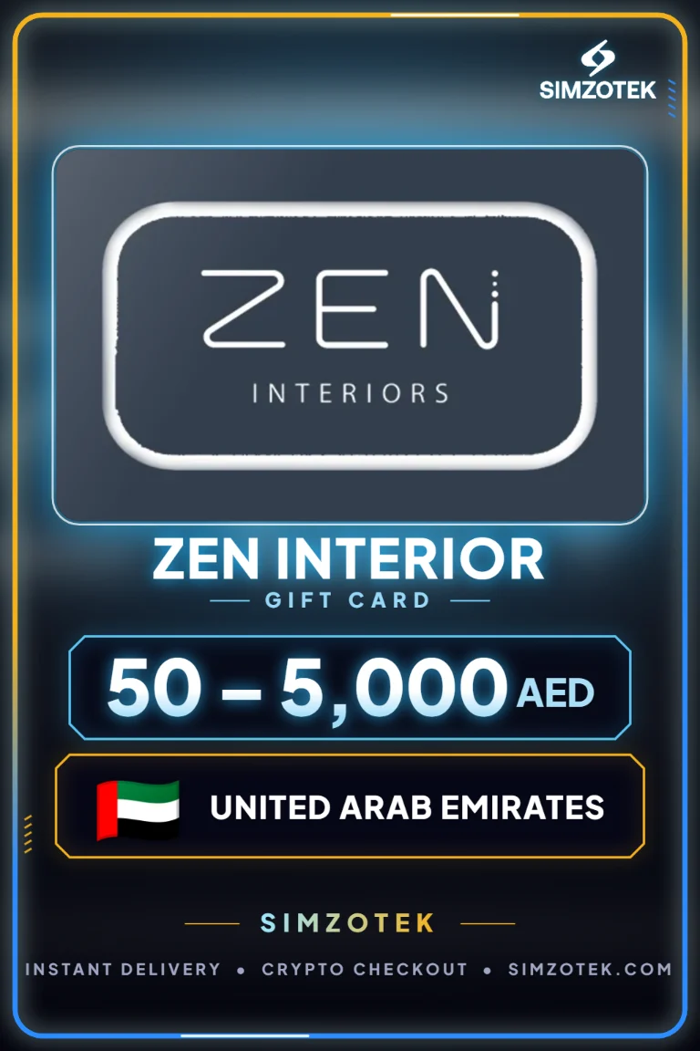 Tarjeta de regalo Zen Interior (Emiratos Árabes Unidos)