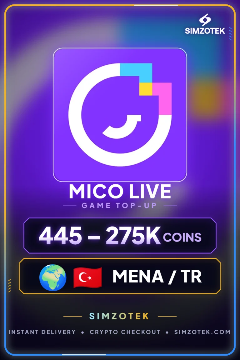 Mico Live Coins Top-Up (MENA & Turkey)