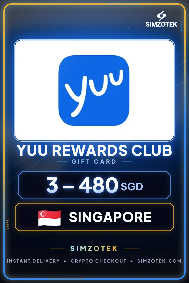 Dárková karta yuu Rewards Club (Singapur)