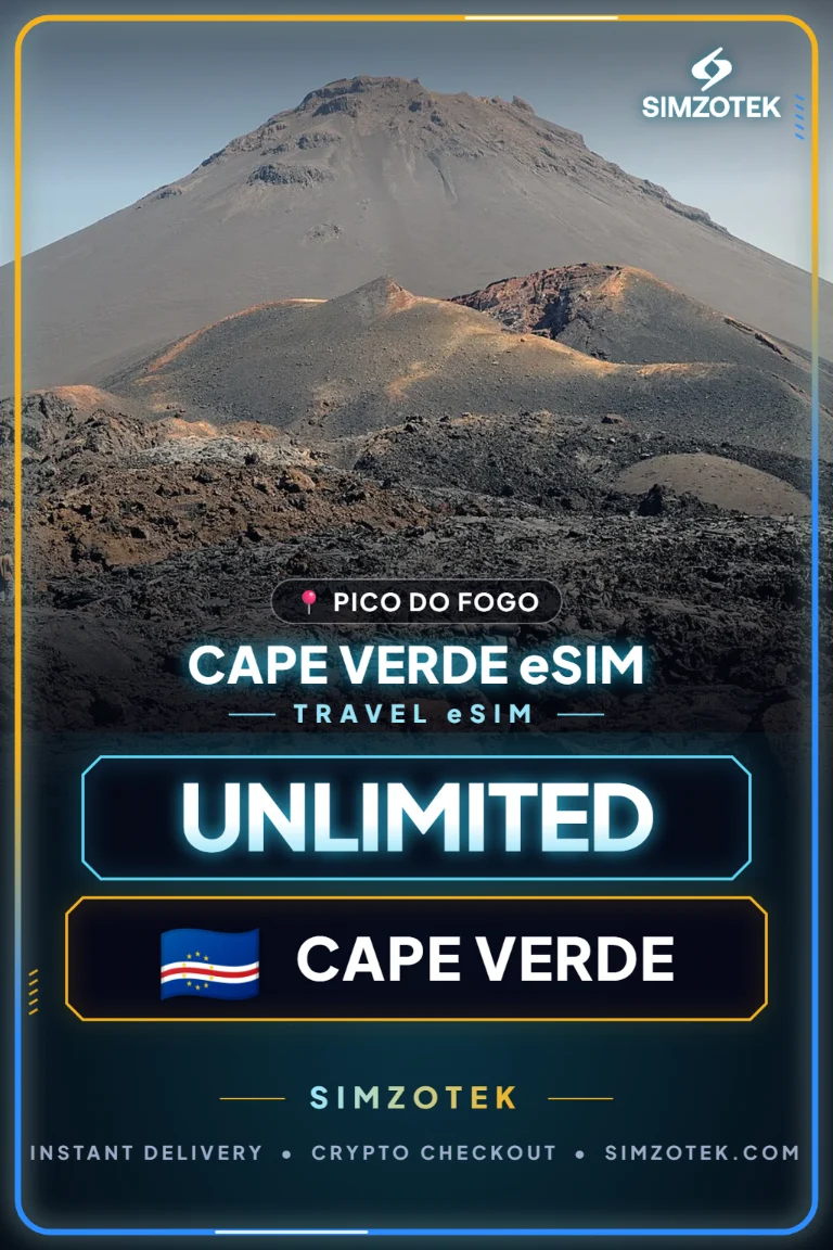Cabo Verde eSIM – Unbegrenztes Datenvolumen