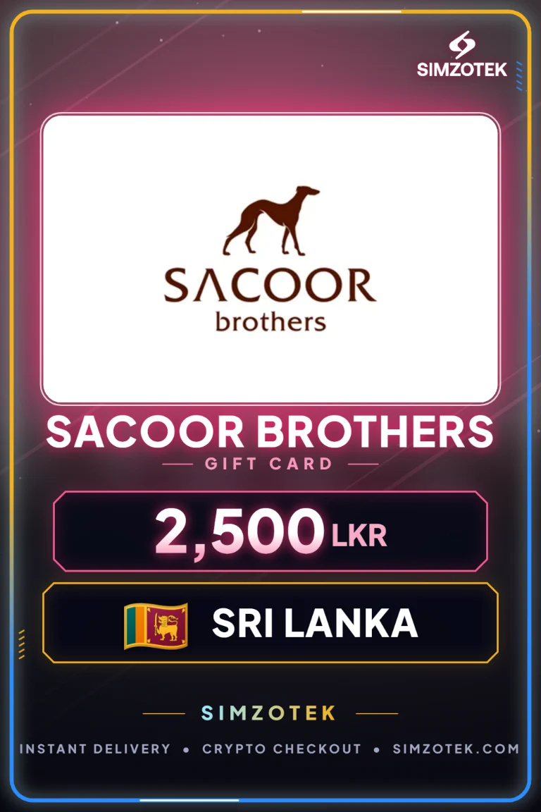 Sacoor Brothers kinkekaart (Sri Lanka)