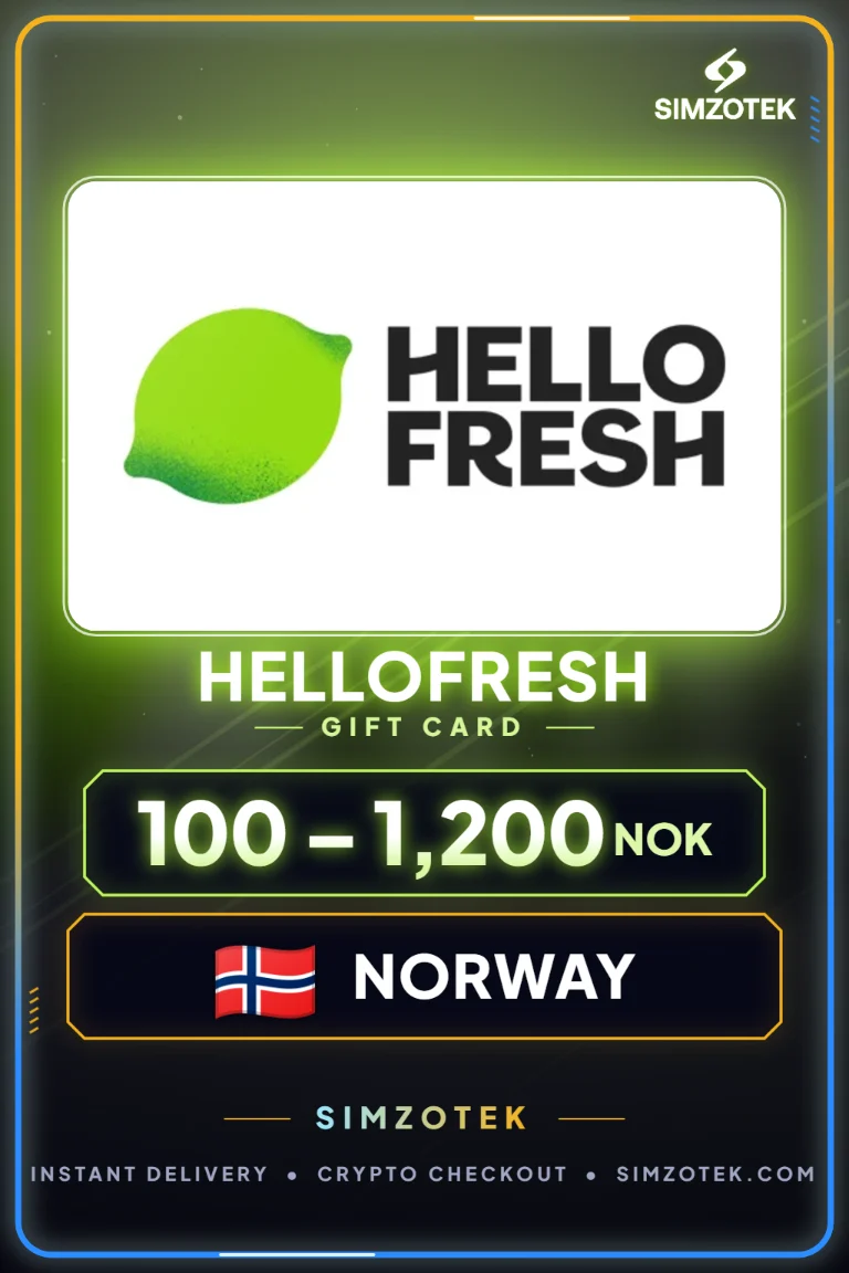 Dárková karta HelloFresh (Norsko)