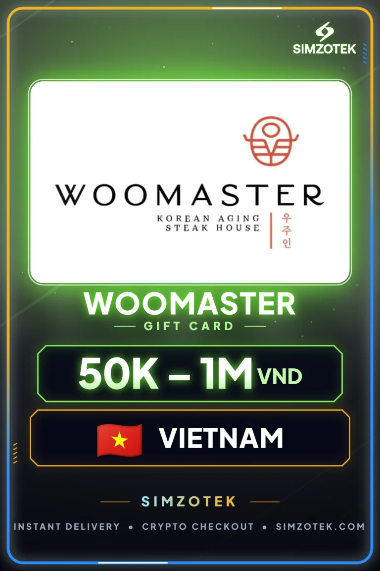 Woomaster სასაჩუქრე ბარათი (ვიეტნამი)