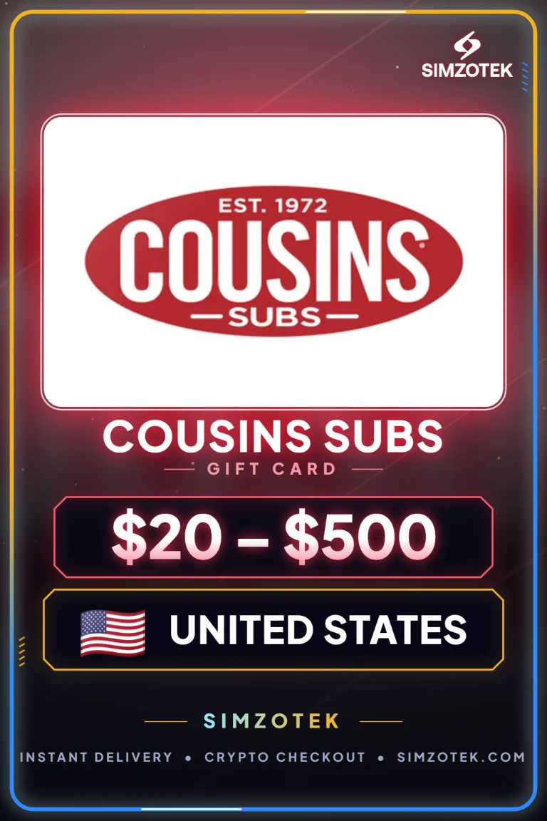 Cousins Subs Gift Card (United States)