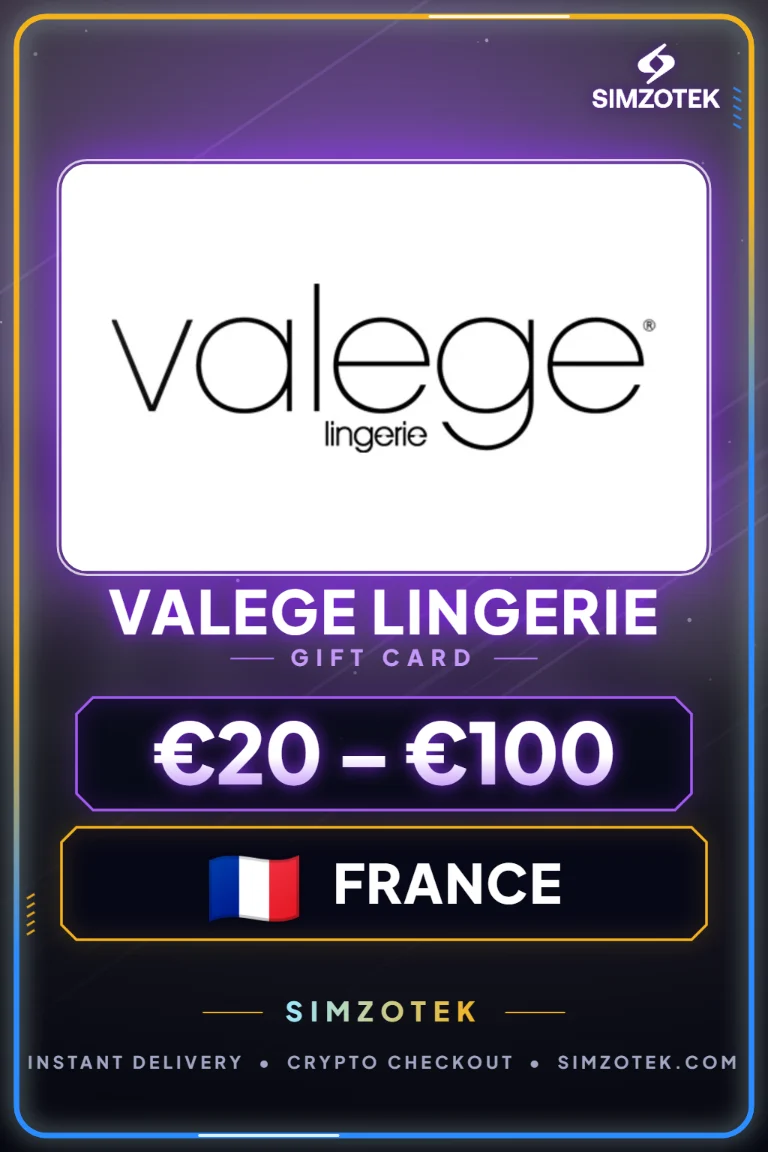 Valege Lingerie Gift Card (France)