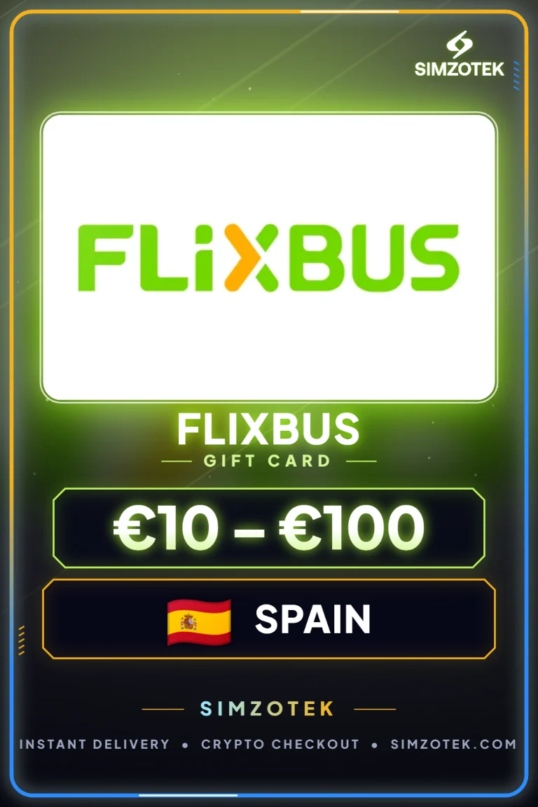 FlixBus dovanų kortelė (Ispanija)