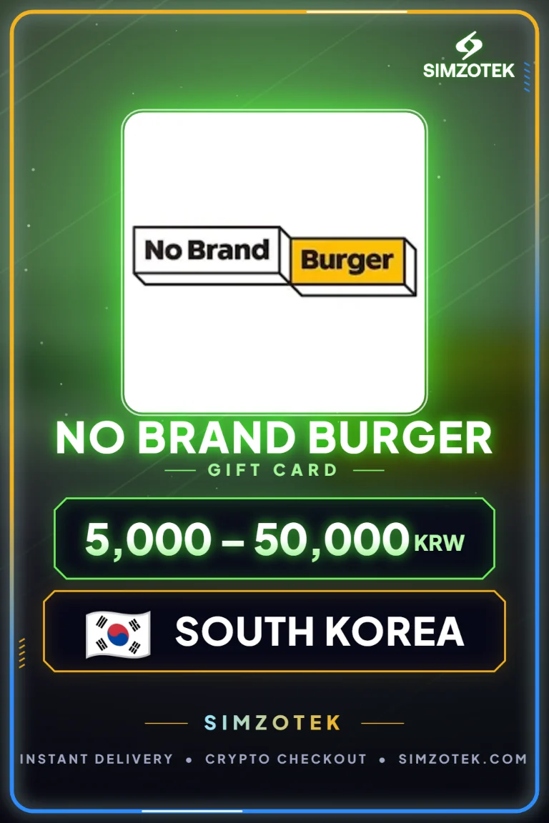 Carta regalo No Brand Burger (Corea del Sud)