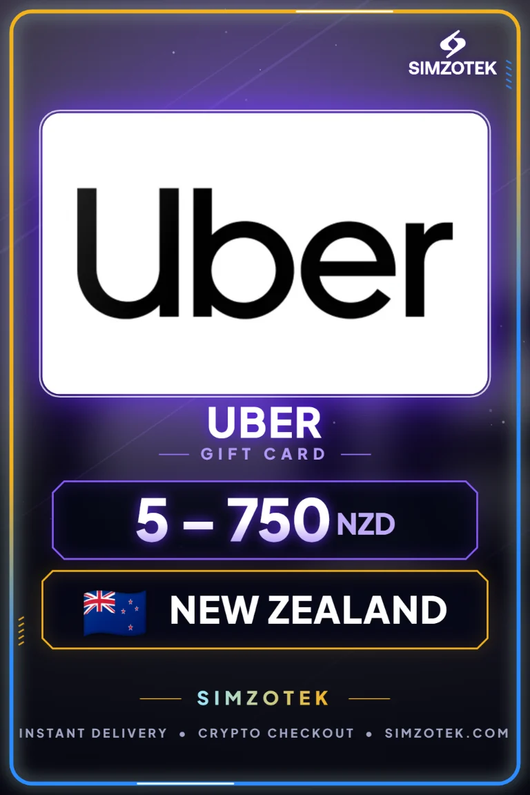 Uber dovanų kortelė (Naujoji Zelandija)
