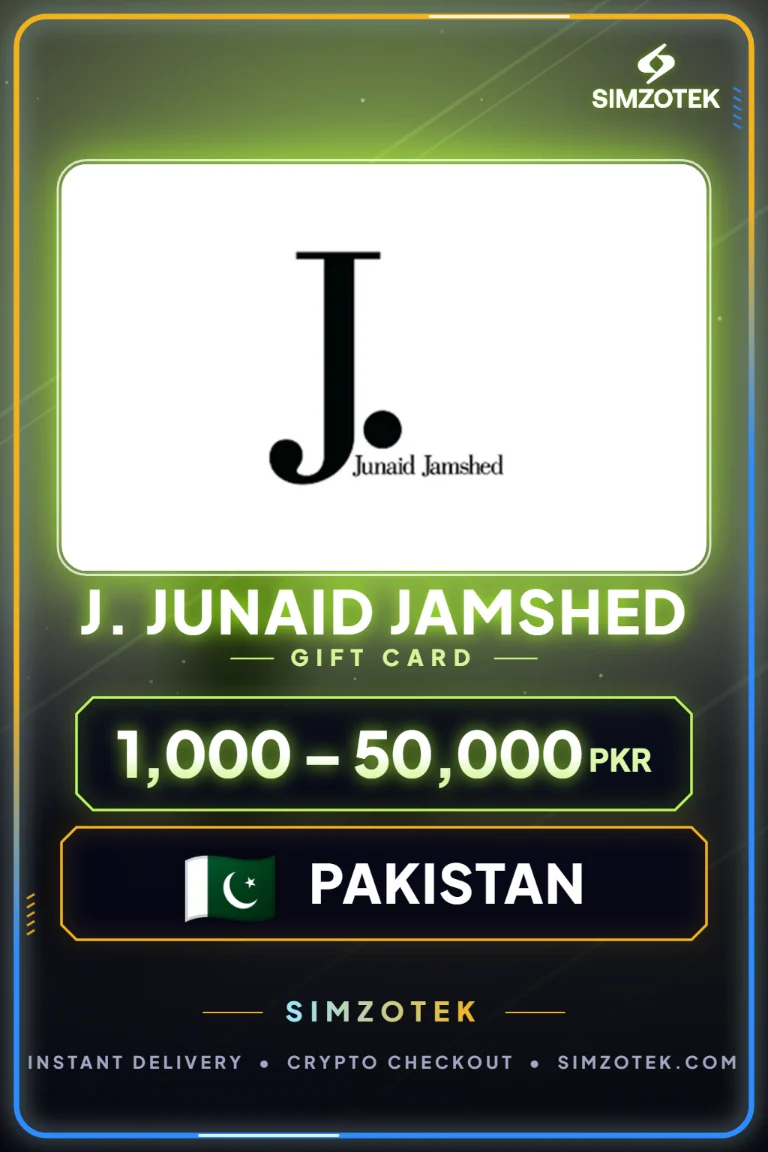 บัตรของขวัญ J. Junaid Jamshed (ปากีสถาน)