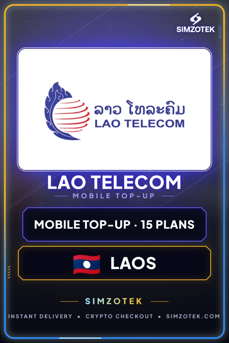 Lao Telecom Prepaid Credit (Laosas)