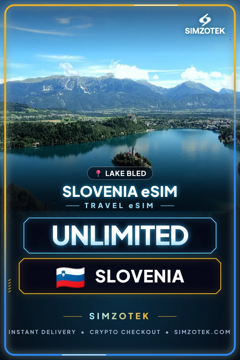 Սլովենիա eSIM – անսահմանափակ ինտերնետ