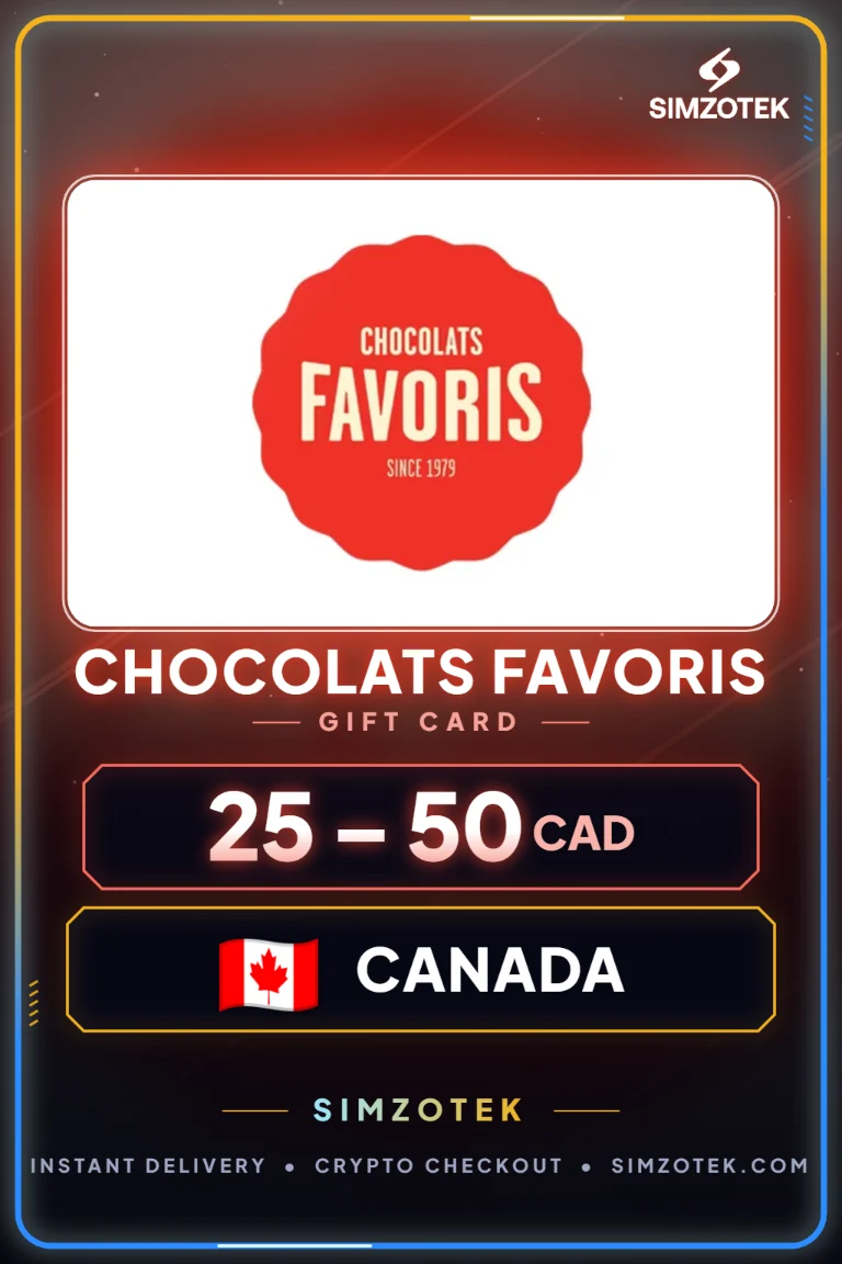 Dárková karta Chocolats Favoris (Kanada)
