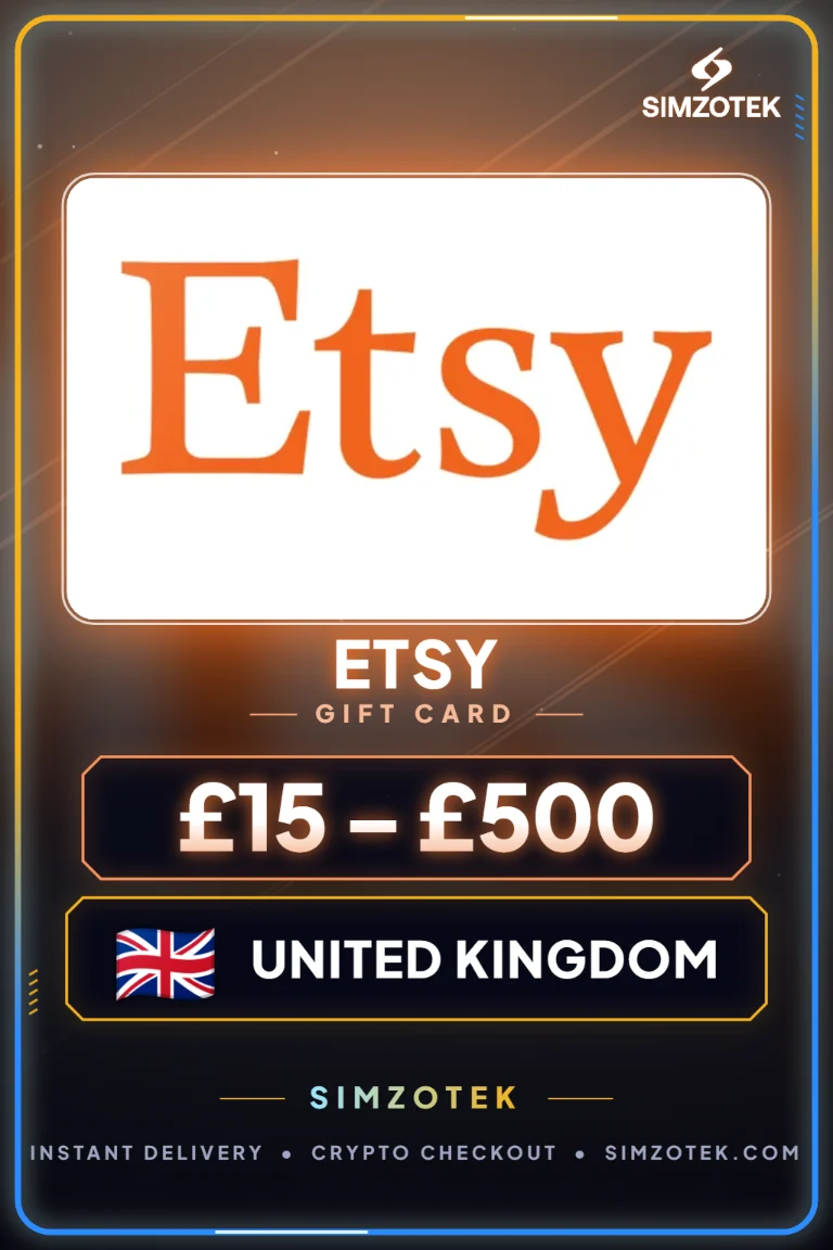 Dárková karta Etsy (Spojené království)