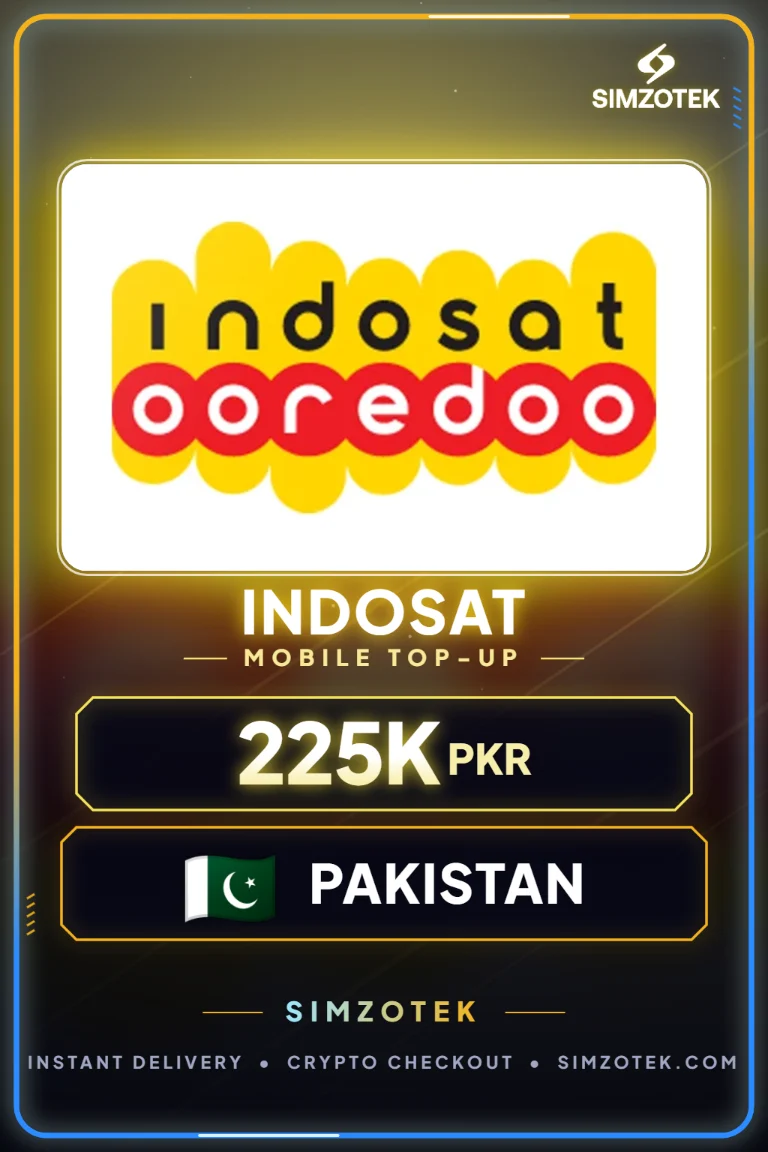 Kod doładowania Indosat (Pakistan)