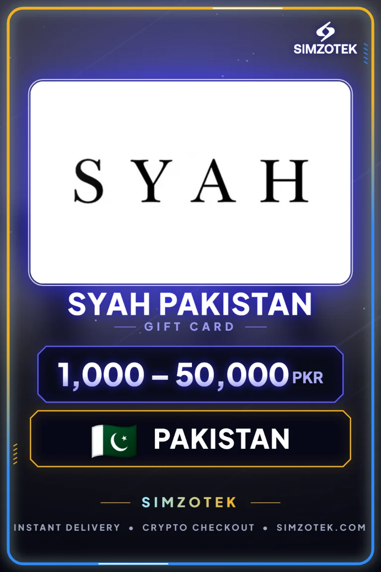 Carta regalo SYAH Pakistan (Pakistan)