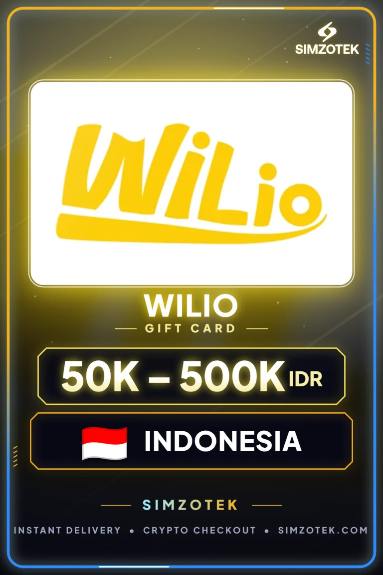 Carte cadeau Wilio (Indonésie)