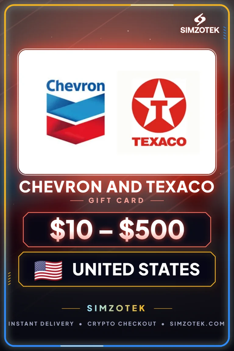 Chevron and Texaco Gift Card (United States)