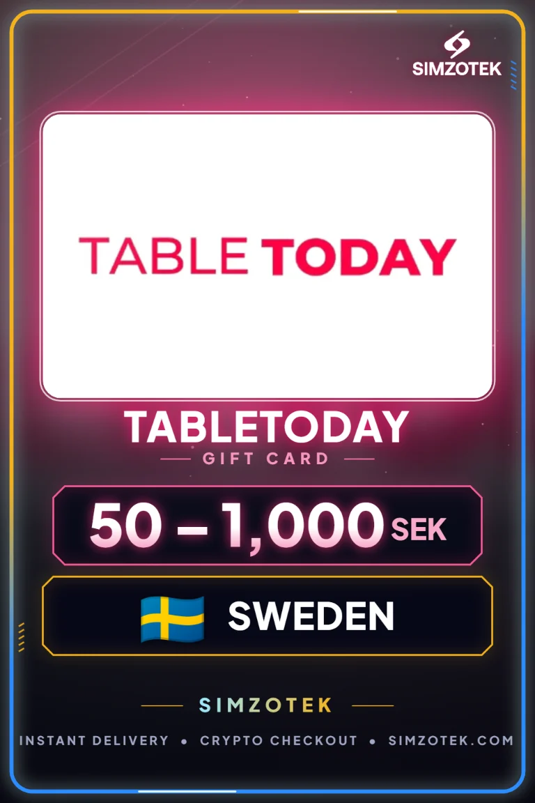 TableToday dovanų kortelė (Švedija)