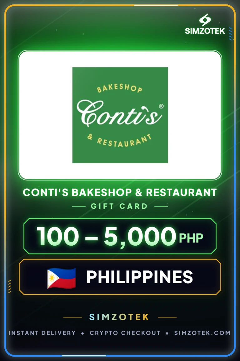 بطاقة هدايا Conti's Bakeshop & Restaurant (الفلبين)