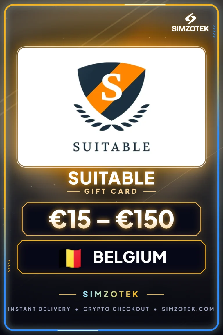Suitable dovanų kortelė (Belgija)