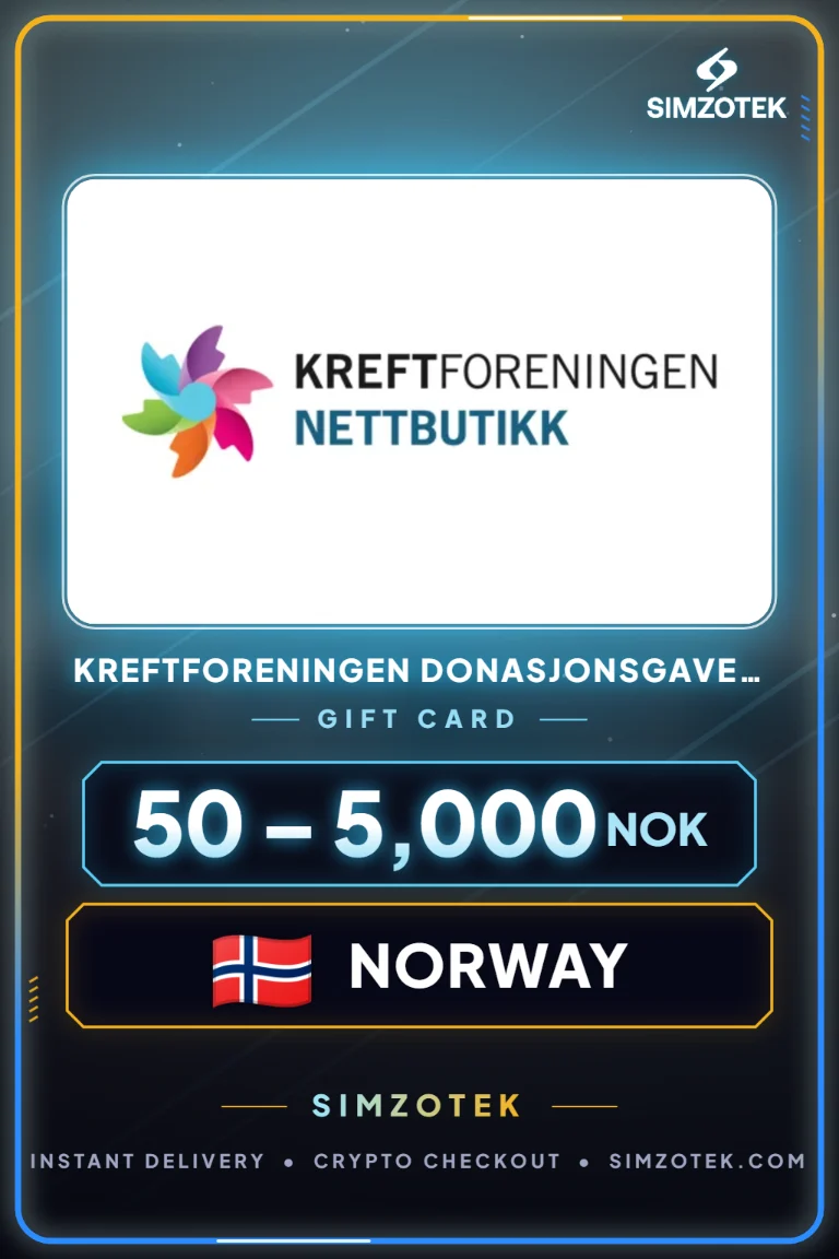 Kreftforeningen Donasjonsgavekort dovanų kortelė (Norvegija)
