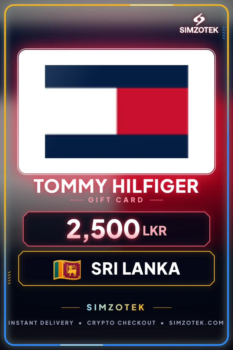 Dárková karta Tommy Hilfiger (Srí Lanka)