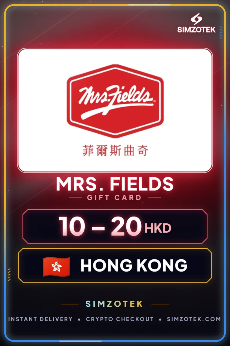 Mrs. Fields Hediye Kartı (Hong Kong)