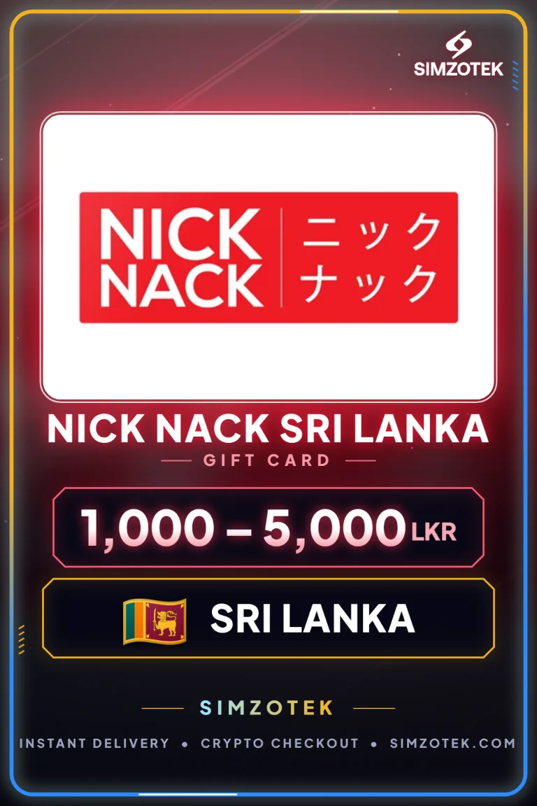 NICK NACK Sri Lanka Gift Card (Sri Lanka)