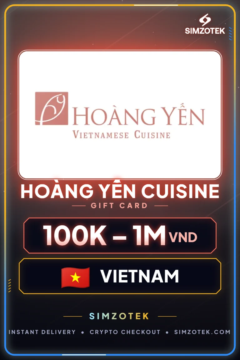 บัตรของขวัญ Hoàng Yến Cuisine (เวียดนาม)