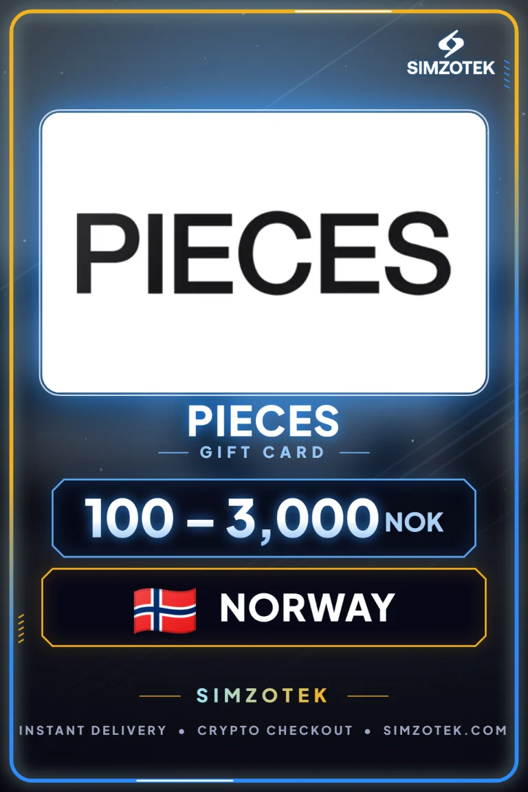 PIECES Geschenkkarte (Norwegen)