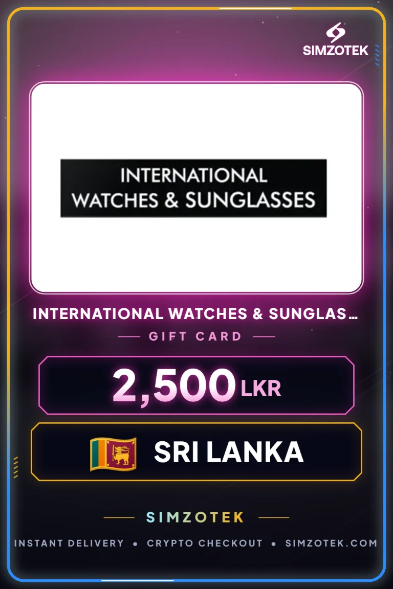 International Watches & Sunglasses 기프트카드 (스리랑카)