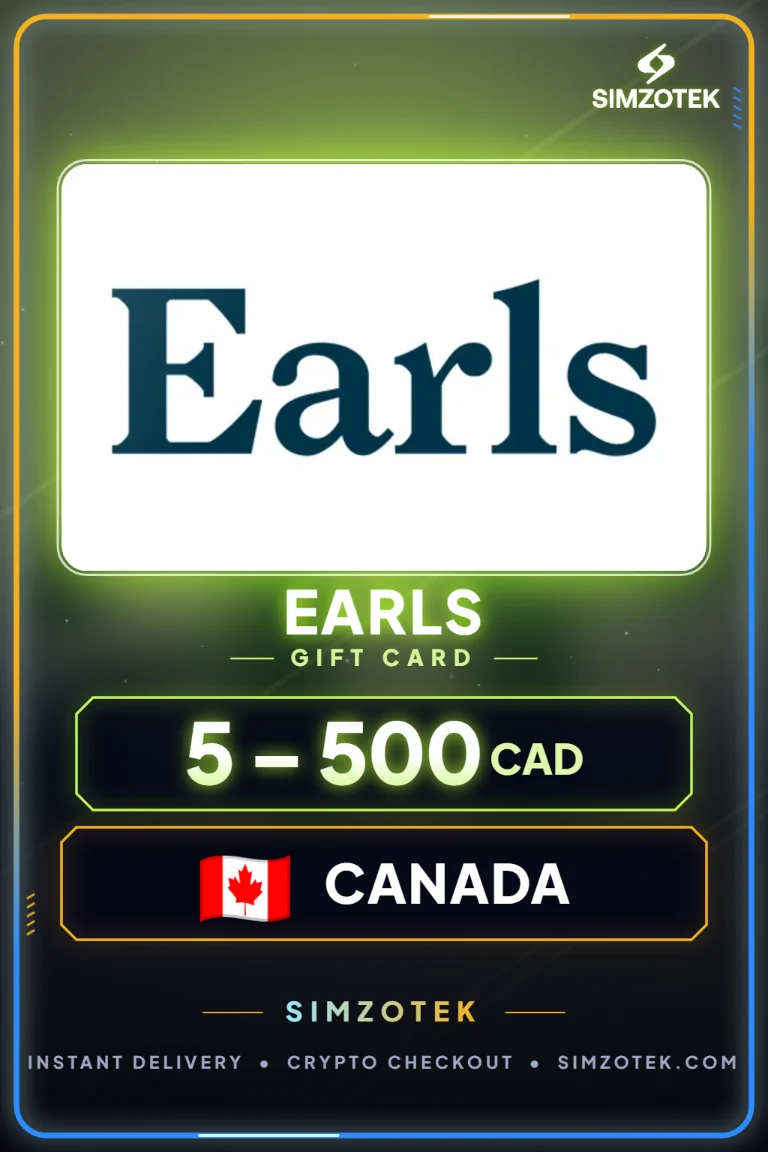 Dárková karta Earls (Kanada)