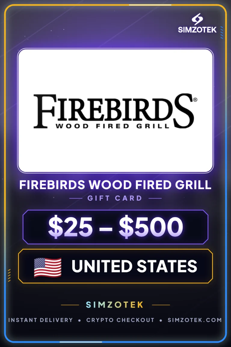 Firebirds Wood Fired Grill ajándékkártya (Egyesült Államok)