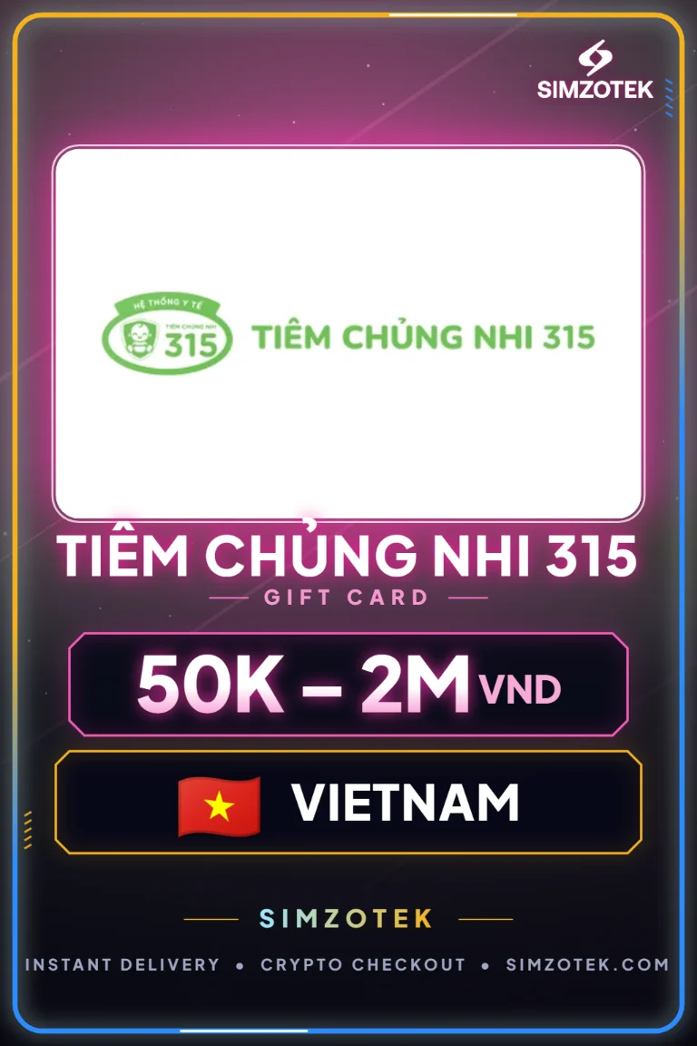 Dárková karta Tiêm Chủng Nhi 315 (Vietnam)