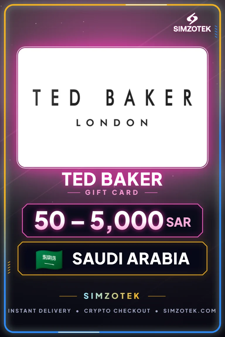 Ted Baker dovanų kortelė (Saudo Arabija)