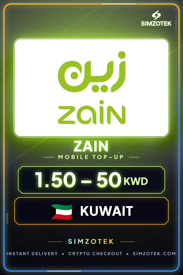 Zain Mobile Top-Up (Kuvajt)