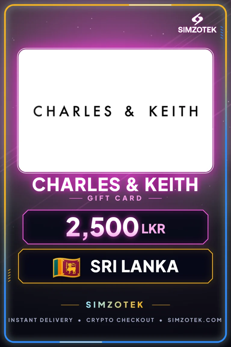 Dárková karta CHARLES & KEITH (Srí Lanka)