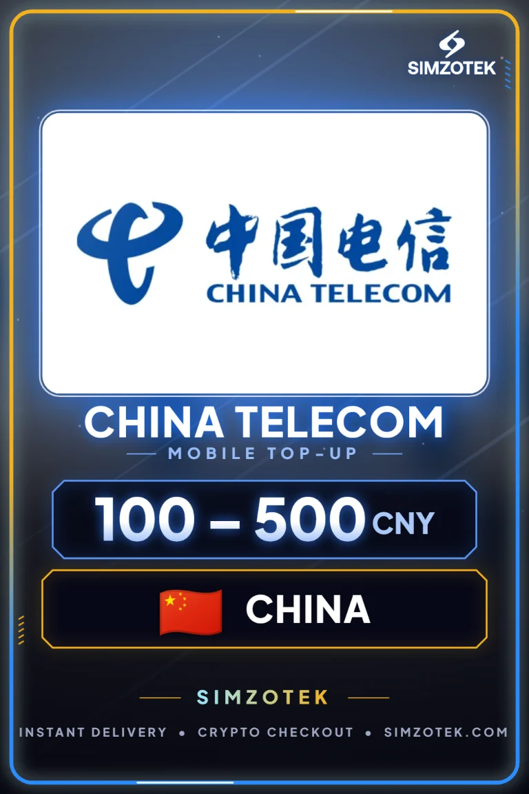 Předplacený kredit China Telecom (Čína)