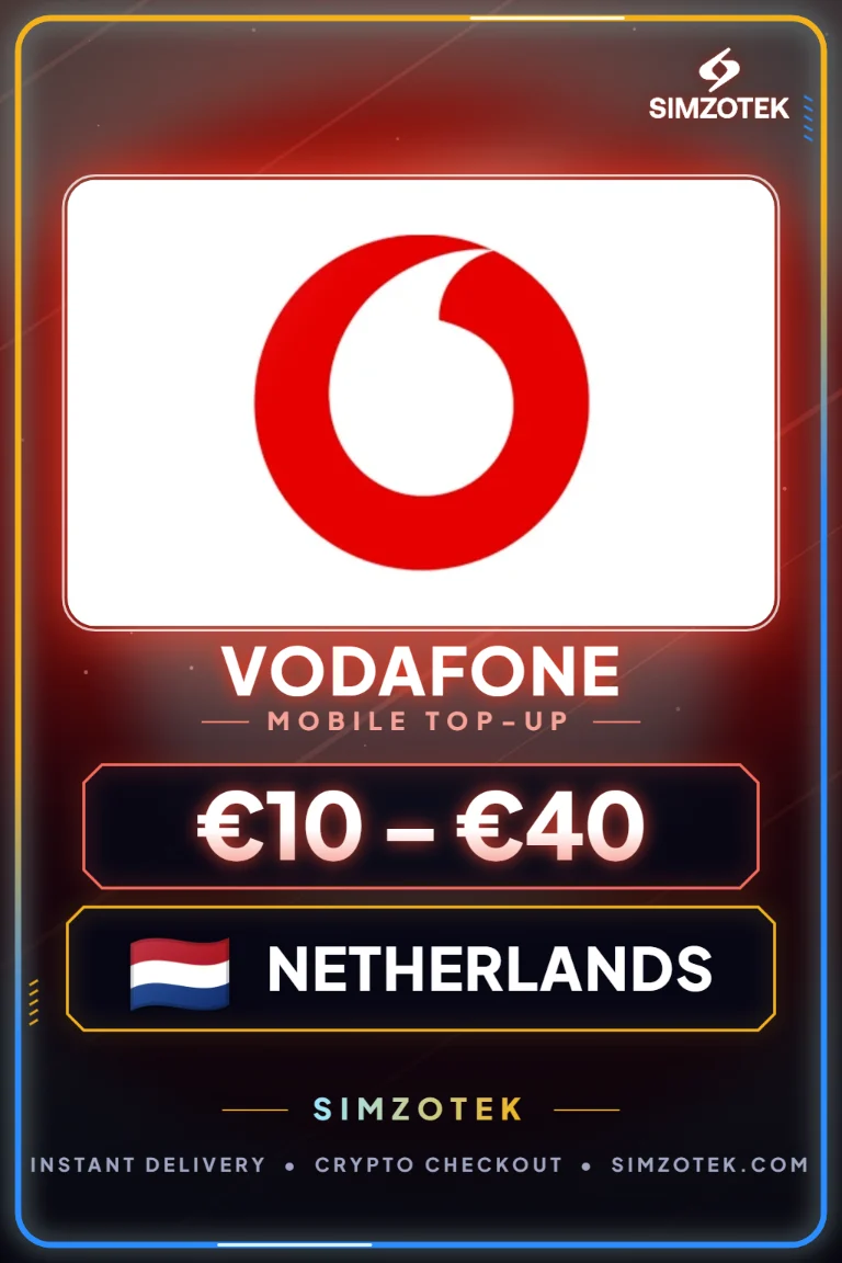 Vodafone Prepaid-Aufladecode (Niederlande)