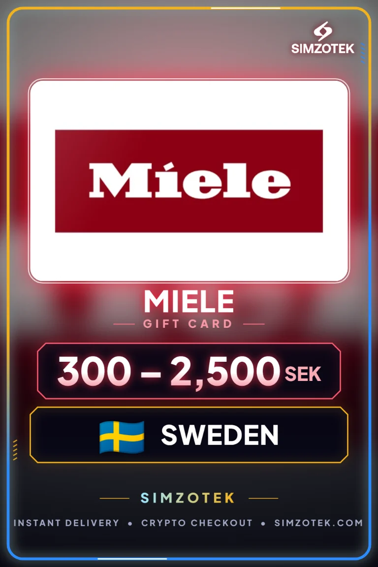 บัตรของขวัญ Miele (สวีเดน)