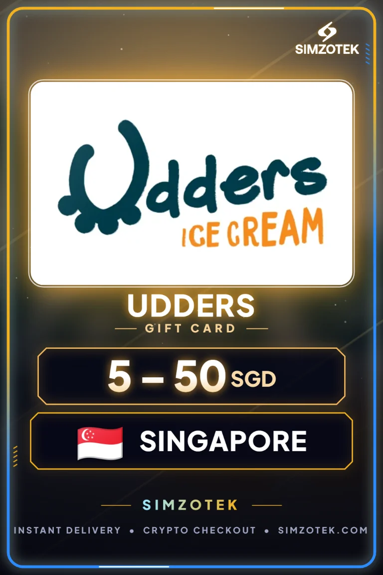Udders 기프트카드 (싱가포르)