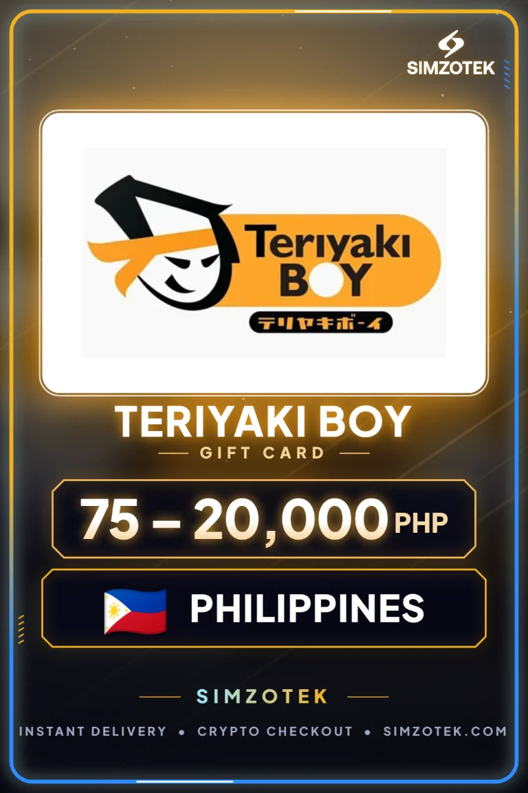 บัตรของขวัญ Teriyaki Boy (ฟิลิปปินส์)