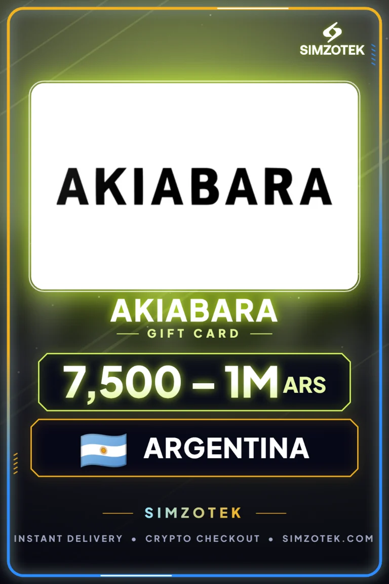 Carta regalo Akiabara (Argentina)
