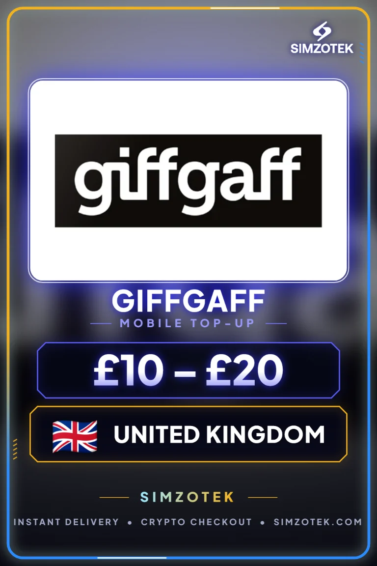 Giffgaff Top-Up Voucher (United Kingdom)