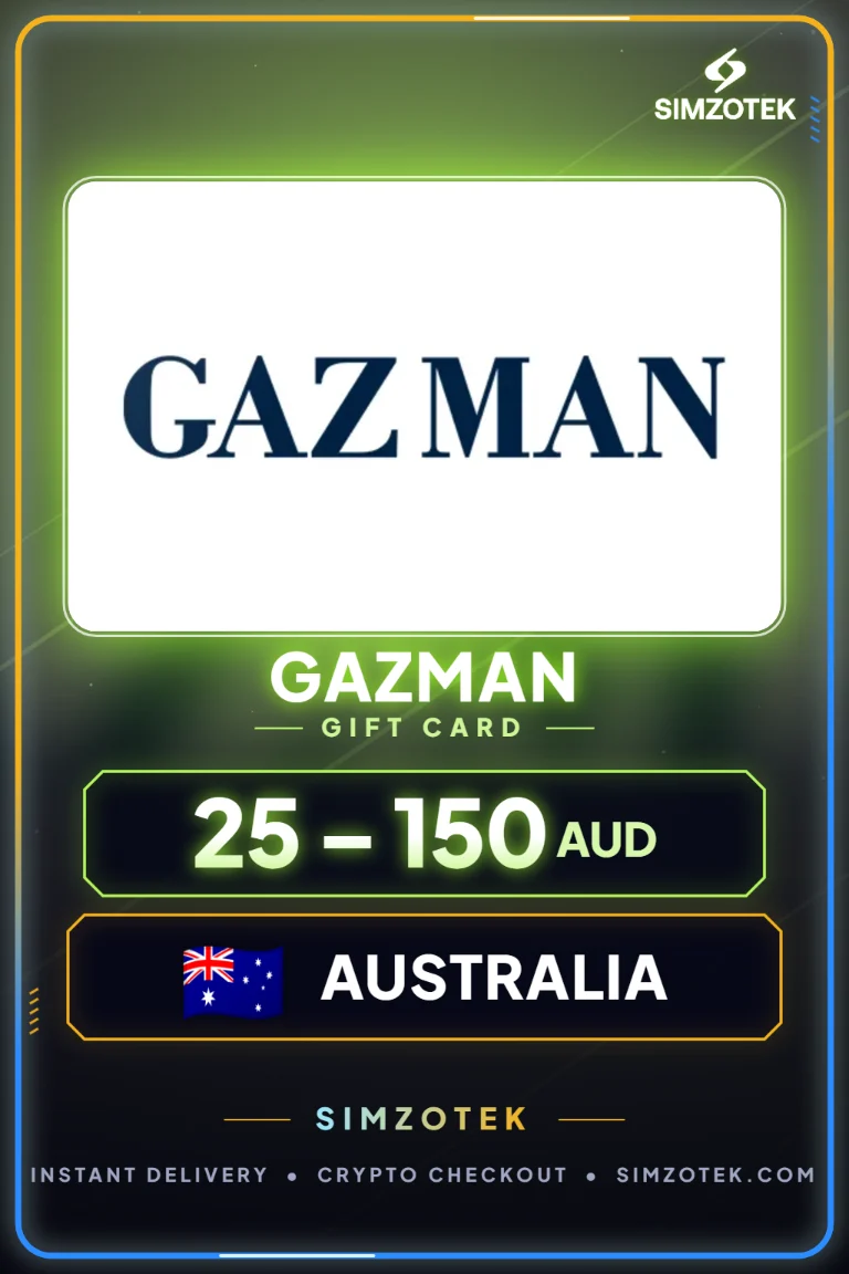 GAZMAN Geschenkkarte (Australien)