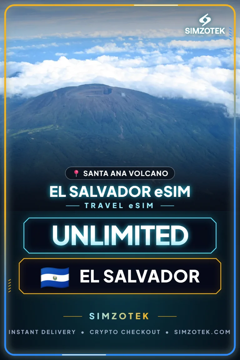 eSIM السلفادور – بيانات غير محدودة