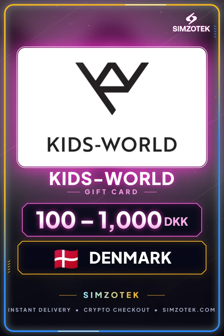 Karta podarunkowa Kids-world (Dania)
