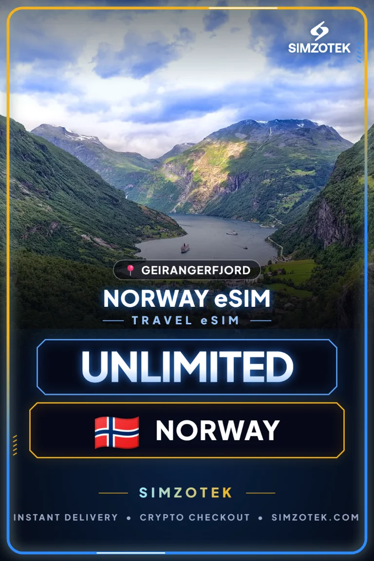 eSIM Norsko – neomezená data